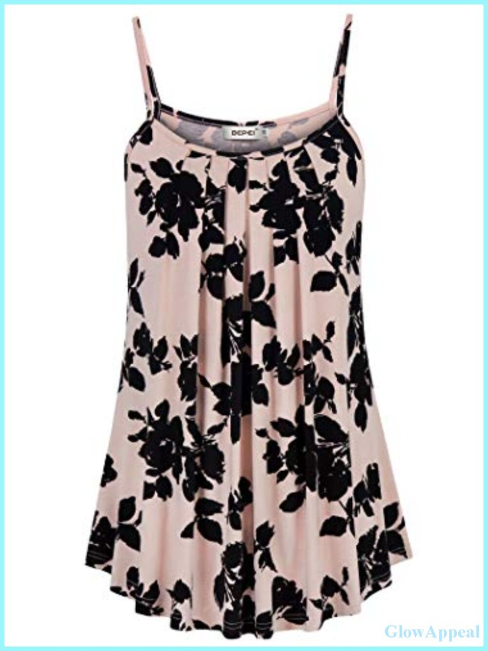Women Loose Fit Sleeveless Camisole Tank Top - 95% Rayon 5% Spandex